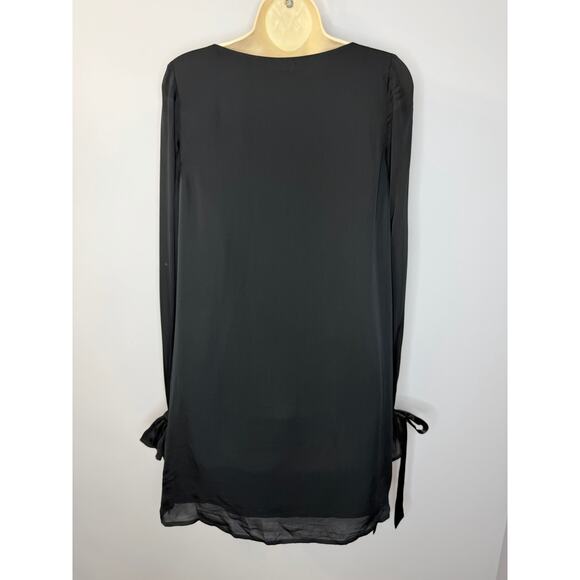 STONE COLD FOX  Lea Mini Dress Black BLD Long Sleeve Classic Romantic Sz S - Picture 5 of 11